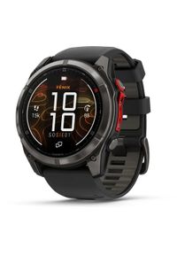 GARMIN - Zegarek sportowy Garmin Fenix 8 Pro MicroLED - 51 mm Czarny (010-03380-01). Kolor: czarny. Styl: sportowy #1