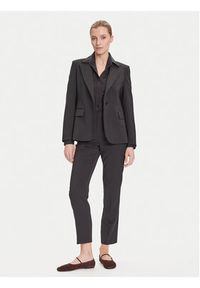 Weekend Max Mara Marynarka Lamine 2525046041 Czarny Regular Fit. Kolor: czarny. Materiał: wełna