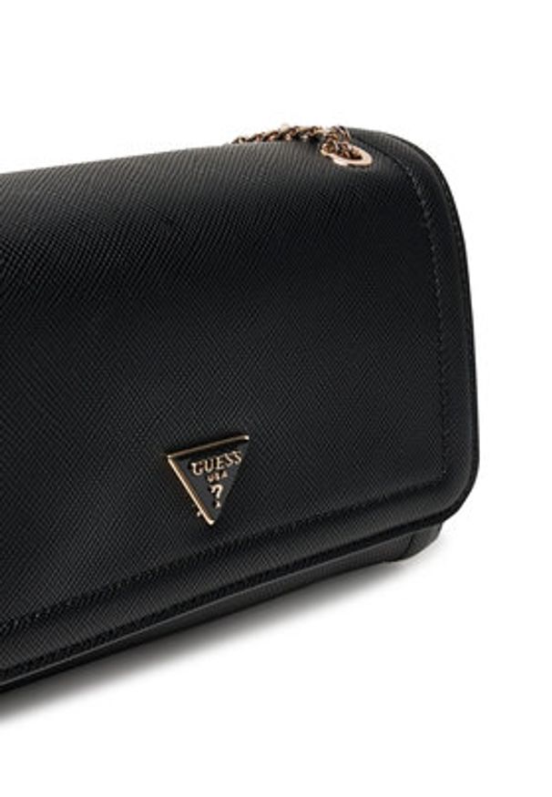 Guess Torebka Noelle II HWZG96 72210 Czarny. Kolor: czarny. Materiał: skórzane