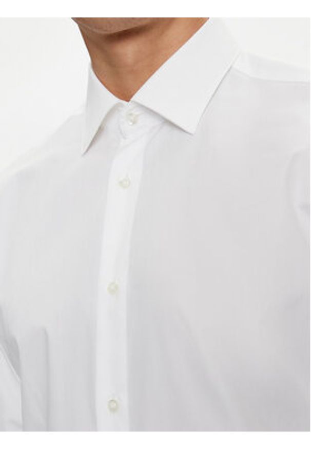 Hugo Koszula Valerio 50519812 Biały Modern Fit. Kolor: biały. Materiał: bawełna