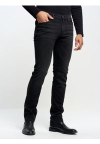Big-Star - Spodnie jeans męskie dopasowane Terry 955. Stan: obniżony. Kolor: czarny. Styl: klasyczny #5
