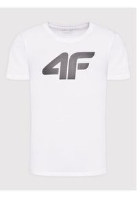 4f - 4F T-Shirt H4Z22-TSM353 Biały Regular Fit. Kolor: biały. Materiał: bawełna #5