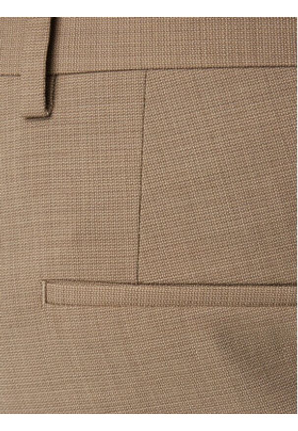 Hugo - HUGO Garnitur Henry/Getlin232X 50557616 Beżowy Slim Fit. Kolor: beżowy. Materiał: syntetyk