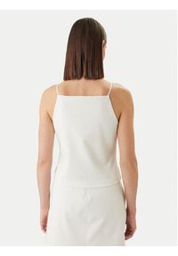 Calvin Klein Jeans Top Ponte LV044F206G Beżowy Slim Fit. Kolor: beżowy. Materiał: syntetyk #2