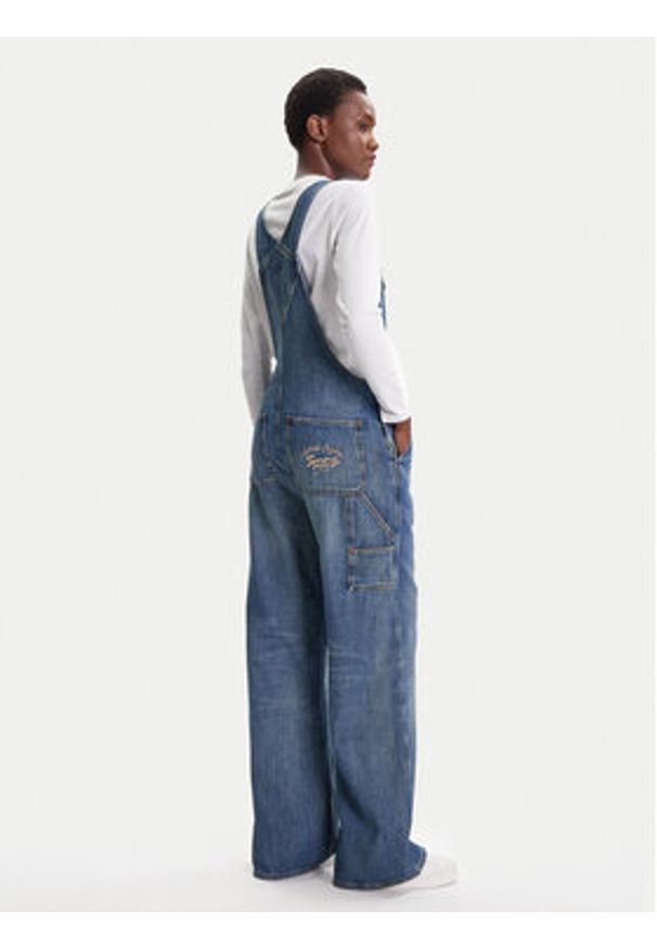 Tommy Jeans Ogrodniczki Classic DW0DW20529 Niebieski Straight Fit. Kolor: niebieski