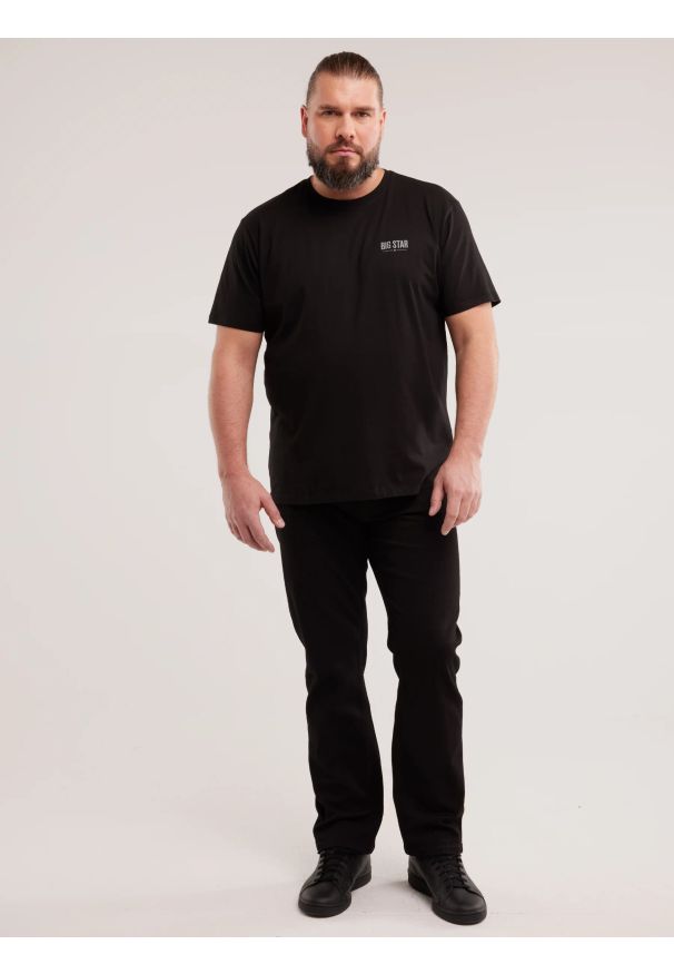Big-Star - Jeansy męskie z prostą nogawką czarne Colt 901. Okazja: na co dzień. Stan: podwyższony. Kolor: czarny. Styl: casual, klasyczny