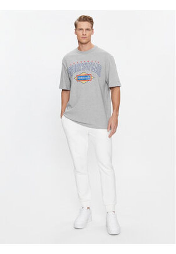 Reebok T-Shirt Sporting Goods II0674 Szary Regular Fit. Kolor: szary. Materiał: bawełna
