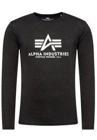 Alpha Industries Longsleeve Basic T-Ls 100510 Czarny Standard Fit. Kolor: czarny. Materiał: bawełna. Długość rękawa: długi rękaw #5