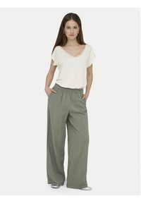 only - ONLY Spodnie materiałowe Aris 15337956 Zielony Straight Fit. Kolor: zielony. Materiał: wiskoza #2