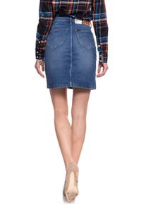 Lee - SPÓDNICA JEANSOWA LEE A LINE SKIRT BLUE DROP L38NROEM 112108295. Materiał: jeans #7