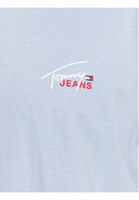 Tommy Jeans T-Shirt Small Flag DM0DM17714 Niebieski Classic Fit. Kolor: niebieski. Materiał: bawełna