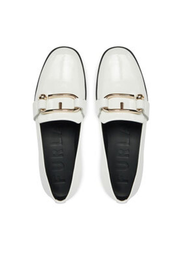 Furla Loafersy Nuvola Loafer YI48FNU Y57000 1704S Biały. Kolor: biały. Materiał: skóra