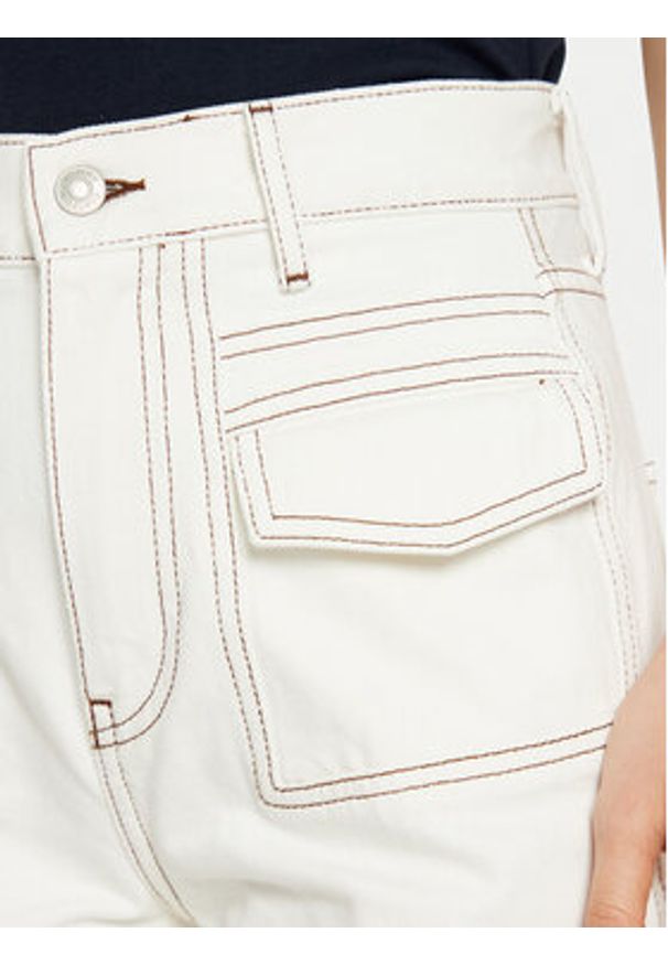 TOMMY HILFIGER - Tommy Hilfiger Jeansy WW0WW43718 Écru Relaxed Fit