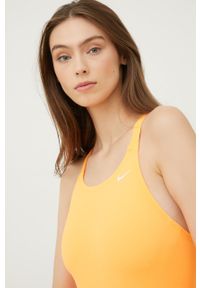 Nike - Strój kąpielowy. Kolor: pomarańczowy. Materiał: tkanina, dzianina #4