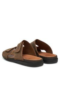Rieker Klapki 25592-25 Brązowy. Kolor: brązowy. Materiał: nubuk, skóra #5