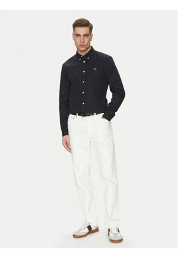 Lacoste Koszula CH2933 Czarny Regular Fit. Kolor: czarny. Materiał: bawełna