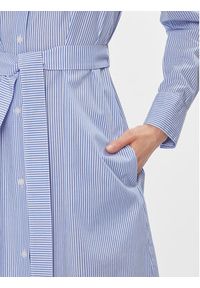 TOMMY HILFIGER - Tommy Hilfiger Sukienka koszulowa Essential WW0WW41001 Niebieski Regular Fit. Kolor: niebieski. Materiał: bawełna. Typ sukienki: koszulowe