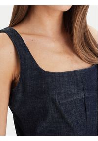 Calvin Klein Sukienka codzienna Sculpt LV047F793G Granatowy Slim Fit. Okazja: na co dzień. Kolor: niebieski. Materiał: syntetyk. Typ sukienki: proste. Styl: casual #3