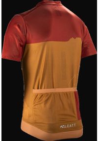 LEATT - Koszulka rowerowa męska Leatt Jersey MTB Trail 3.0. Kolor: czerwony. Materiał: jersey