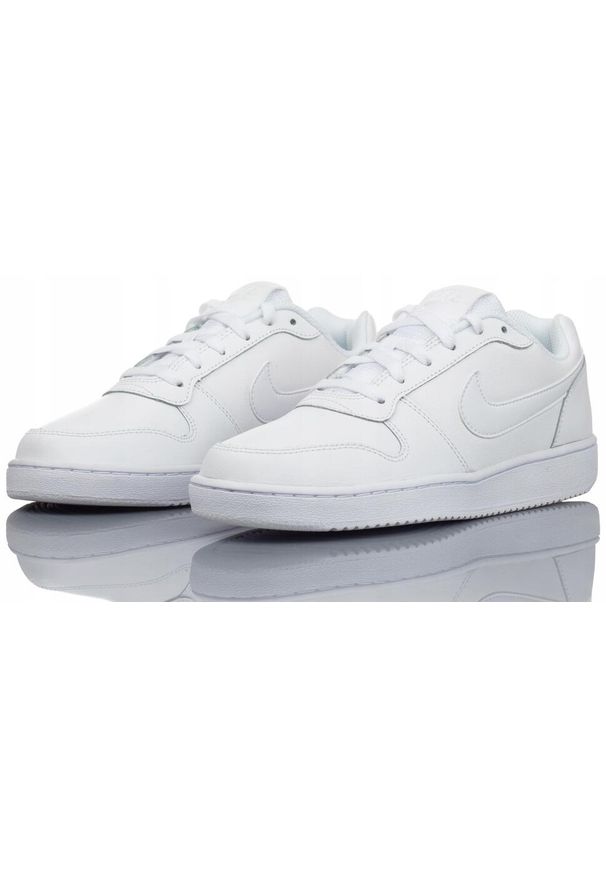 Buty Męskie Sportowe Nike Ebernon Low. Okazja: na co dzień. Kolor: biały. Materiał: skóra