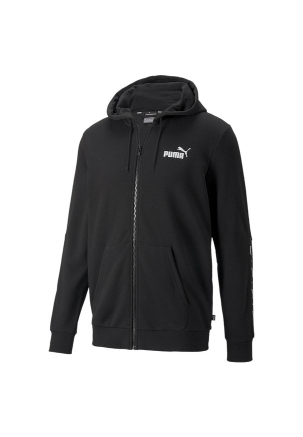 Bluza treningowa męska Puma ESS+ Tape Full-Zip Hoodie TR. Kolor: czarny