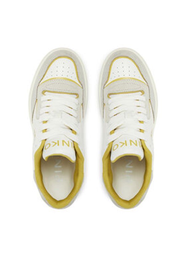 Pinko - PINKO Sneakersy Mandey 08 SS0075 P021 Biały. Kolor: biały. Materiał: skóra