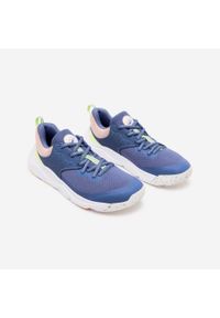 Buty sportowe dla dzieci Decathlon Playful Fast Laces. Kolor: różowy, niebieski, wielokolorowy, żółty. Materiał: tkanina, kauczuk. Szerokość cholewki: normalna. Sport: turystyka piesza