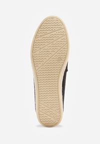 Born2be - Czarne Mokasyny Ozdobione Plecionką Fennata. Kolor: czarny. Wzór: aplikacja. Styl: klasyczny, boho #5