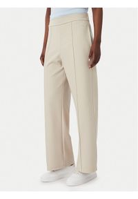 Calvin Klein Spodnie materiałowe LV044G210G Beżowy Relaxed Fit. Kolor: beżowy. Materiał: syntetyk #1
