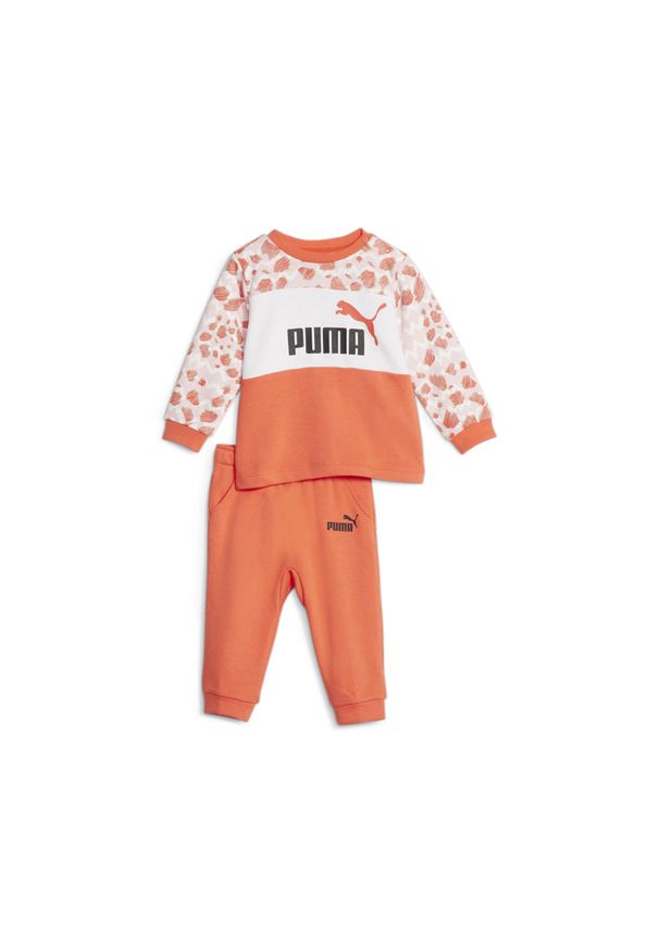 Dres Puma Essential Mix Match Toddlers Jogger Suit, Dzieci. Kolor: pomarańczowy. Materiał: dresówka