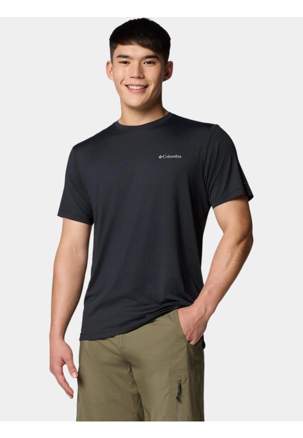 columbia - T-shirt Męski Columbia Tech Trail Utility. Kolor: czarny. Sport: turystyka piesza