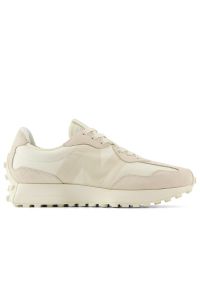 Buty New Balance U327MI - beżowe. Okazja: na co dzień. Zapięcie: sznurówki. Kolor: beżowy. Materiał: guma, zamsz, materiał, skóra, prążkowany. Szerokość cholewki: normalna