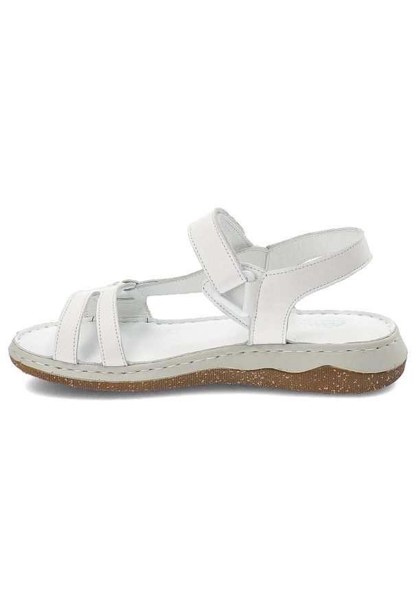 Białe Sandały Artiker Wygodne Obuwie Damskie. Okazja: na spacer. Kolor: biały. Materiał: skóra. Sezon: lato. Styl: elegancki