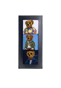 Polo Ralph Lauren Zestaw 3 par wysokich skarpet męskich 449944158002 Kolorowy. Materiał: materiał. Wzór: kolorowy