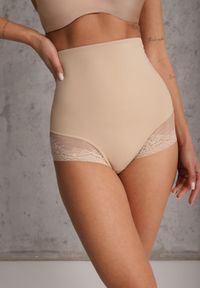 Renee - Beżowe Majtki Modelujące High Waist Emiree. Stan: podwyższony. Kolor: beżowy #3