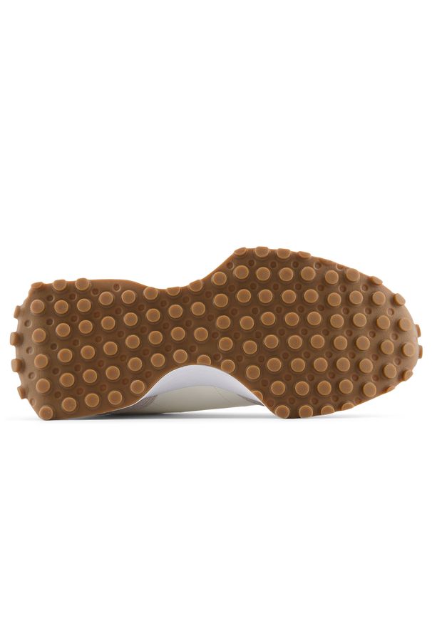 Buty damskie New Balance W327240 – beżowe. Okazja: na co dzień. Kolor: beżowy. Materiał: dresówka, guma, zamsz. Szerokość cholewki: normalna. Sezon: wiosna