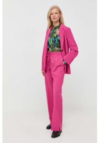 MAX&Co. koszula jedwabna regular z wiązanym dekoltem. Okazja: na co dzień. Materiał: jedwab. Styl: casual #3