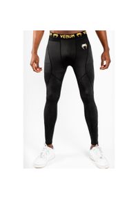 Legginsy fitness męskie VENUM G-FIT Spats. Kolor: wielokolorowy, czarny, żółty, pomarańczowy. Sport: fitness