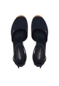 TOMMY HILFIGER - Tommy Hilfiger Espadryle Wedge FW0FW09225 Granatowy. Kolor: niebieski. Materiał: materiał #2
