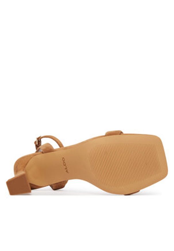 Aldo Sandały Austorai 14190559 Brązowy. Kolor: brązowy. Materiał: skóra, zamsz