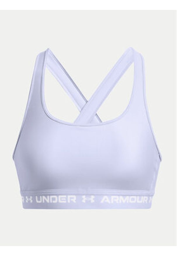 Under Armour Biustonosz sportowy Crossback Mid Bra 1361034-539 Niebieski Compression Fit. Kolor: niebieski. Materiał: syntetyk