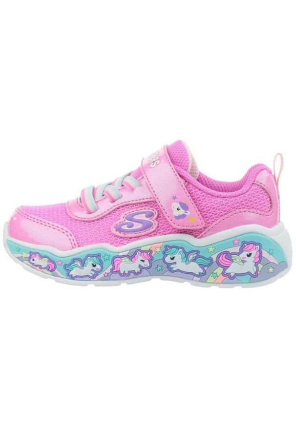 skechers - Buty dziecięce SKECHERS Play Scene Fun Squad. Kolor: różowy. Model: Skechers Sport. Sport: turystyka piesza