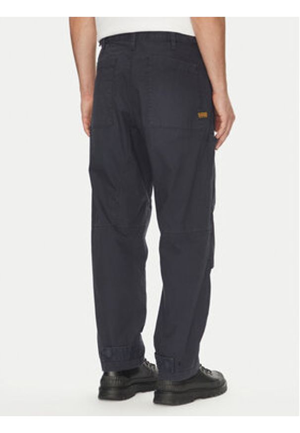 G-Star RAW - G-Star Raw Spodnie materiałowe Fatigue 3D D26196-D387 Granatowy Relaxed Fit. Kolor: niebieski. Materiał: bawełna