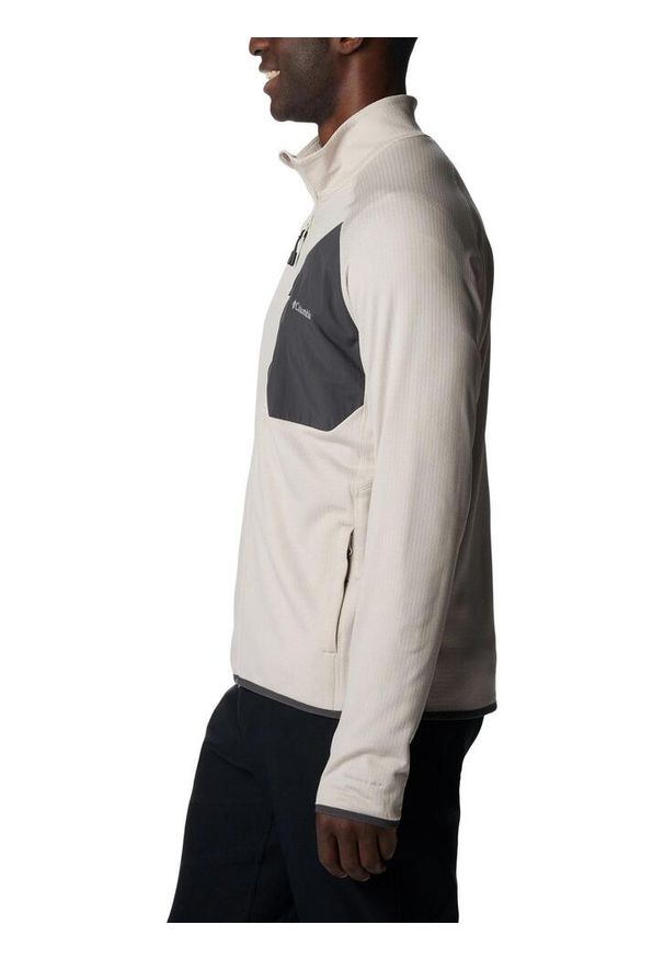 columbia - Męski sweter polarowy Columbia Triple Canyon Full Zip. Kolor: beżowy. Materiał: polar. Sport: turystyka piesza