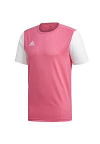 Adidas - Koszulka piłkarska adidas Estro 19 JSY. Kolor: wielokolorowy, biały, różowy. Materiał: jersey. Sport: piłka nożna
