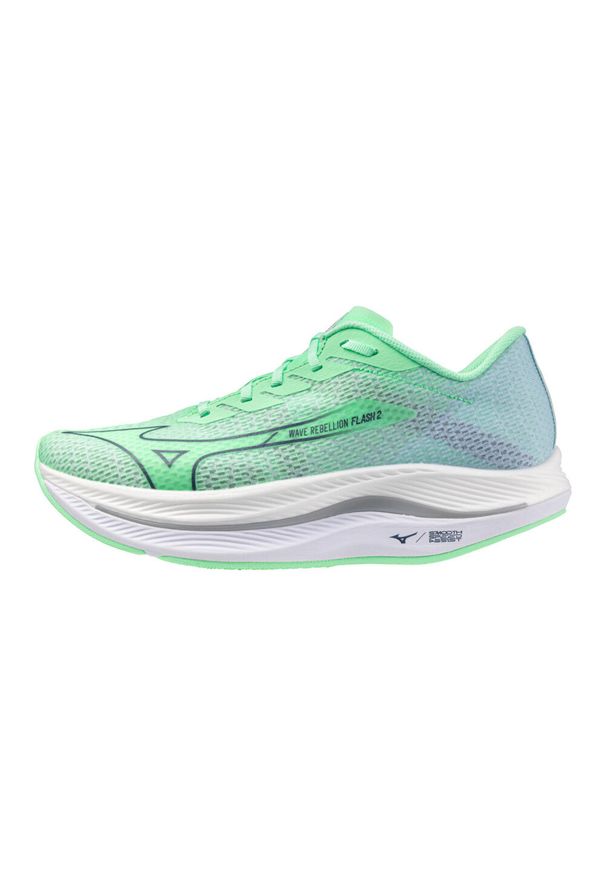 Buty do biegania Mizuno Wave Rebellion Flash. Kolor: zielony. Model: Mizuno Wave. Sport: bieganie
