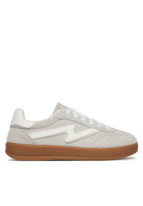 DeeZee Sneakersy AM25219 Szary. Kolor: szary. Materiał: skóra