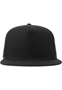 ATLANTIS - Czapka Z Daszkiem Unisex 5 Panel Snapback Dla Dorosłych. Kolor: czarny