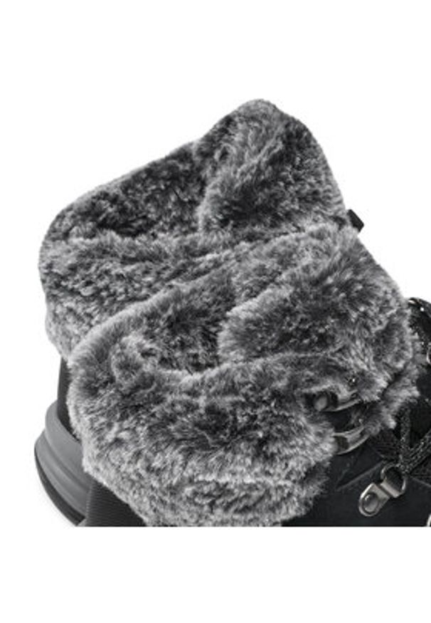 skechers - Skechers Trzewiki Falls Finest 167178/BLK Czarny. Kolor: czarny. Materiał: zamsz, skóra