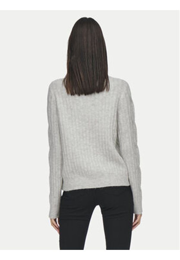 JDY Sweter Andrea 15242811 Szary Regular Fit. Kolor: szary. Materiał: syntetyk